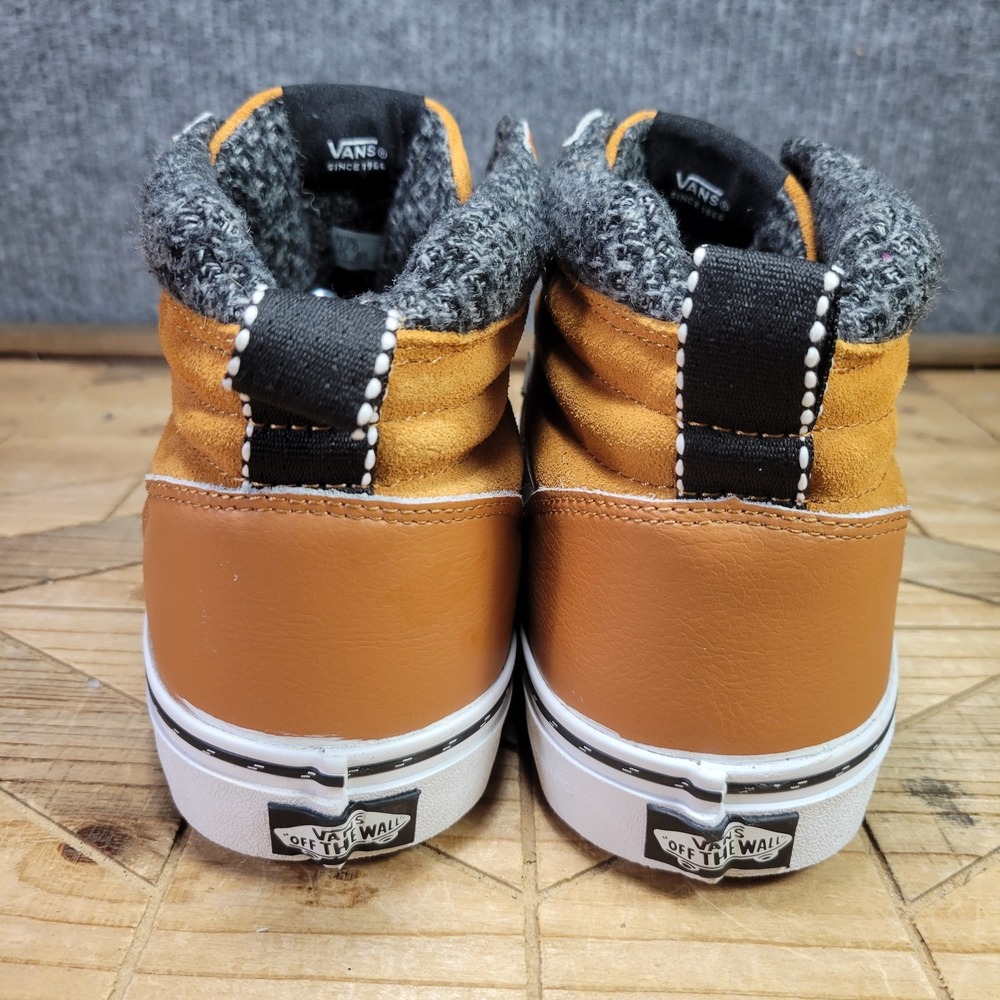 VANS Ward Hi MTE Men's 12 Hiking Sneakers Pumpkin Spice Leather Shoes Outdoors - Picture 7 of 13